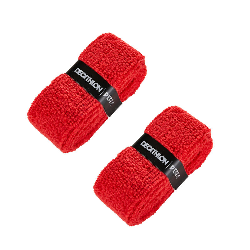 BADMINTON TOWEL GRIP x 2 RED