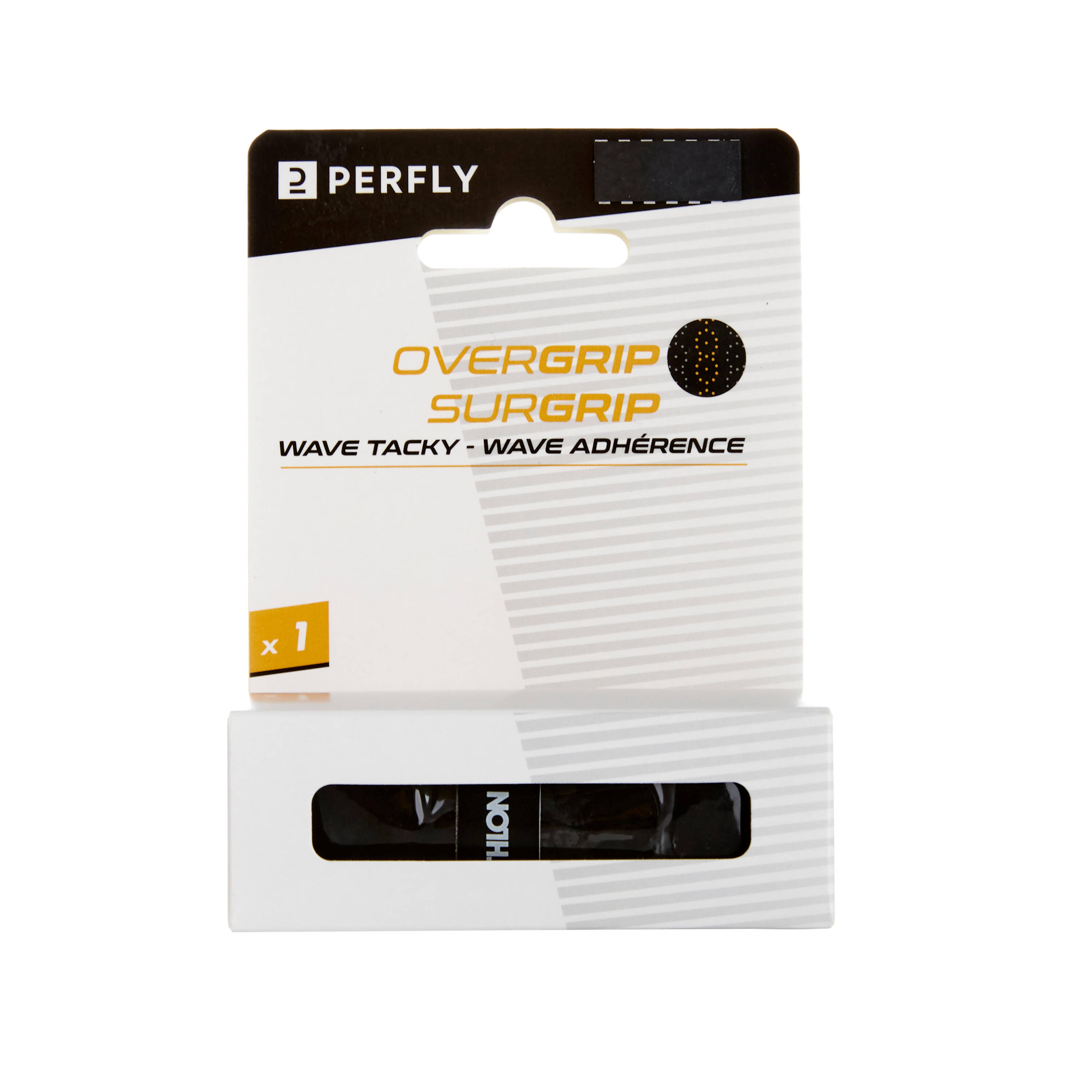 BADMINTON WAVE OVERGRIP X 1 BLACK -  1