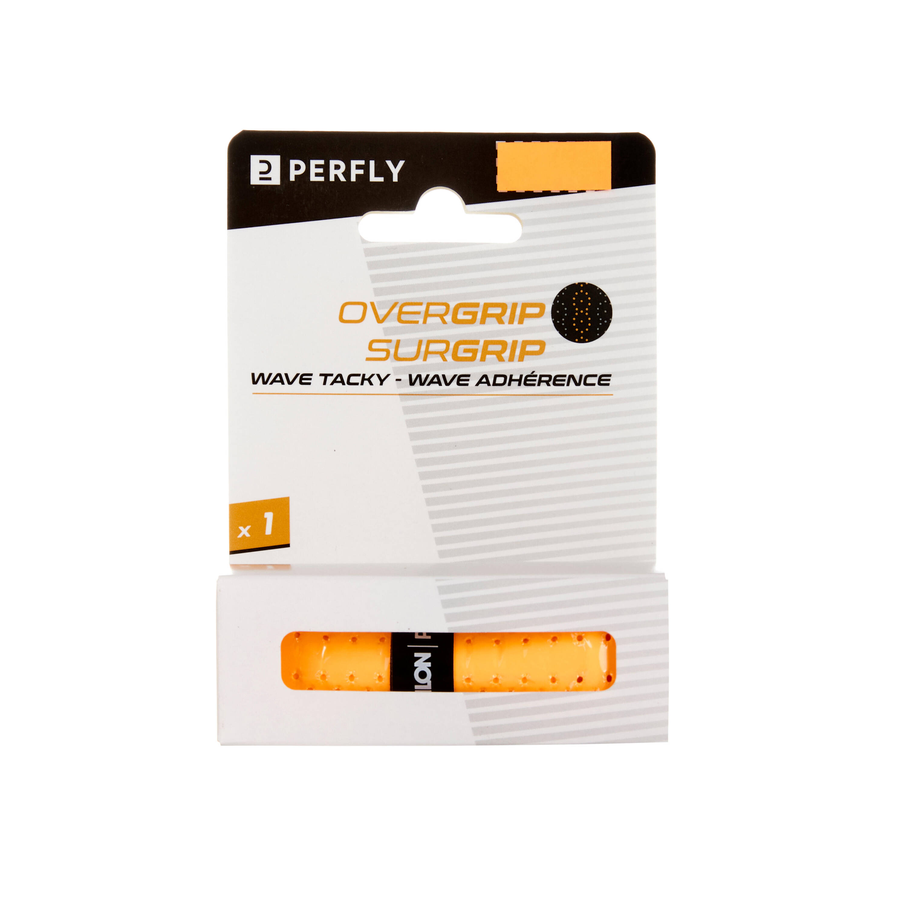 BADMINTON WAVE OVERGRIP X 1 ORANGE -  1