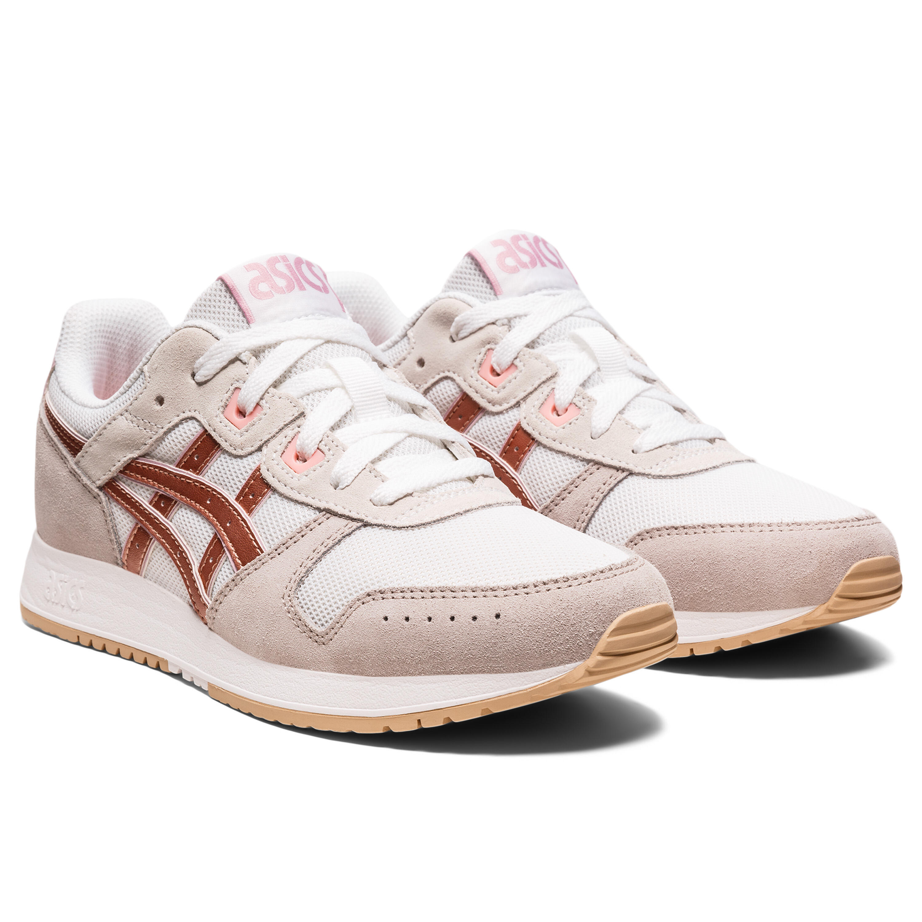 Asics blanche cheap et rose