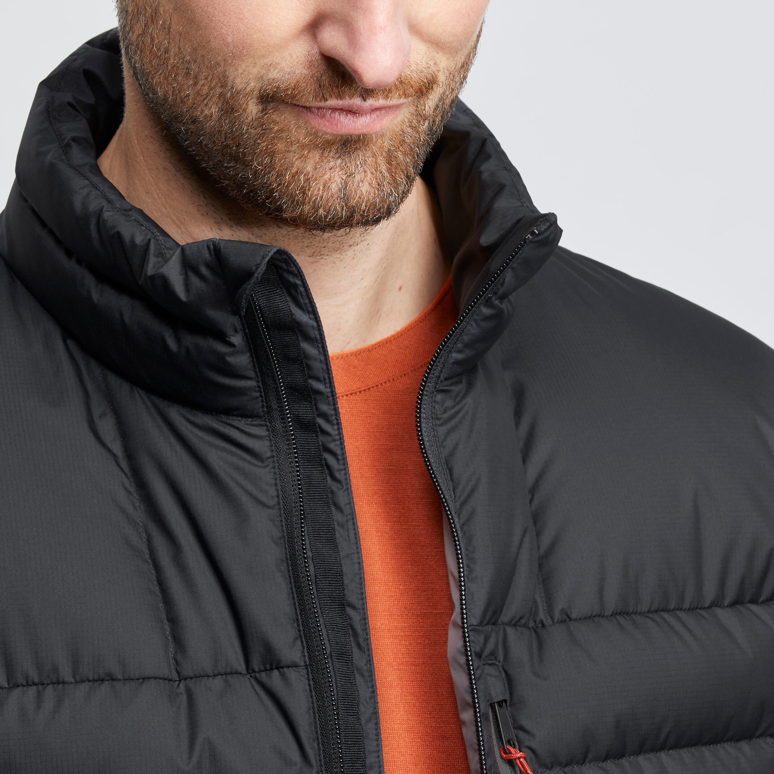 Manteau d'hiver en duvet homme – MT 500 noir - FORCLAZ