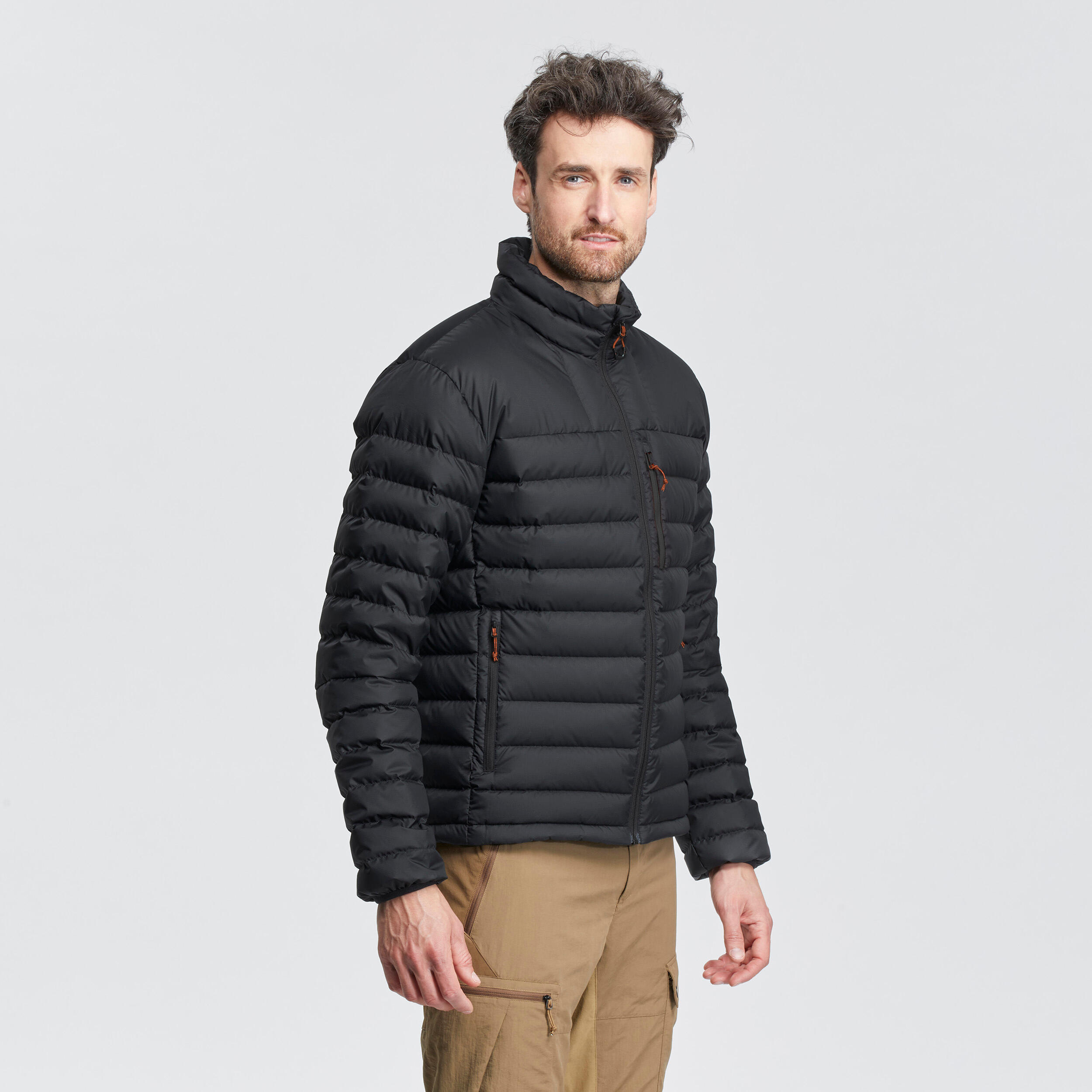 Manteau d'hiver en duvet homme – MT 500 noir - FORCLAZ