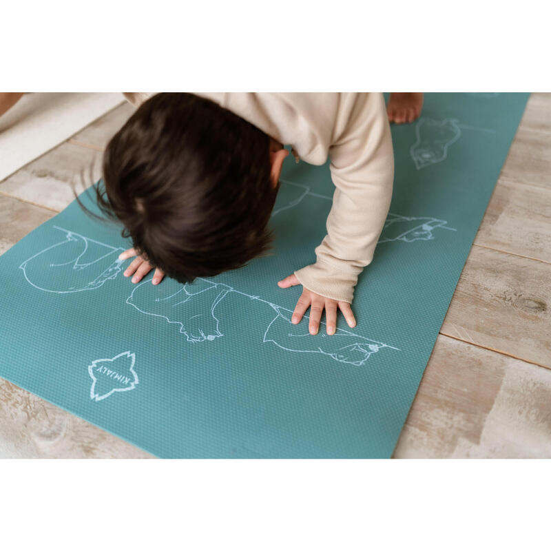 Tapis de yoga pour enfants - Couverture de jeux - Couverture souple en  vison pour la maternelle - Grand format - 127 x 152 cm - Cadeau double  couche