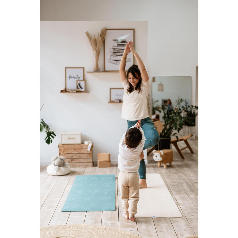 Tricou YOGA prenatală Bej Damă 