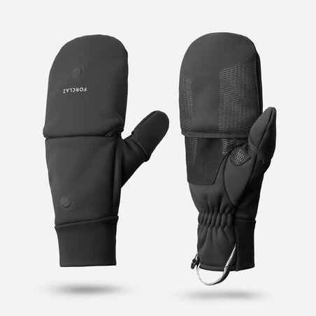 כפפות להגנה מפני רוח לטיולים בהרים עבור מבוגרים - MT900 שחור