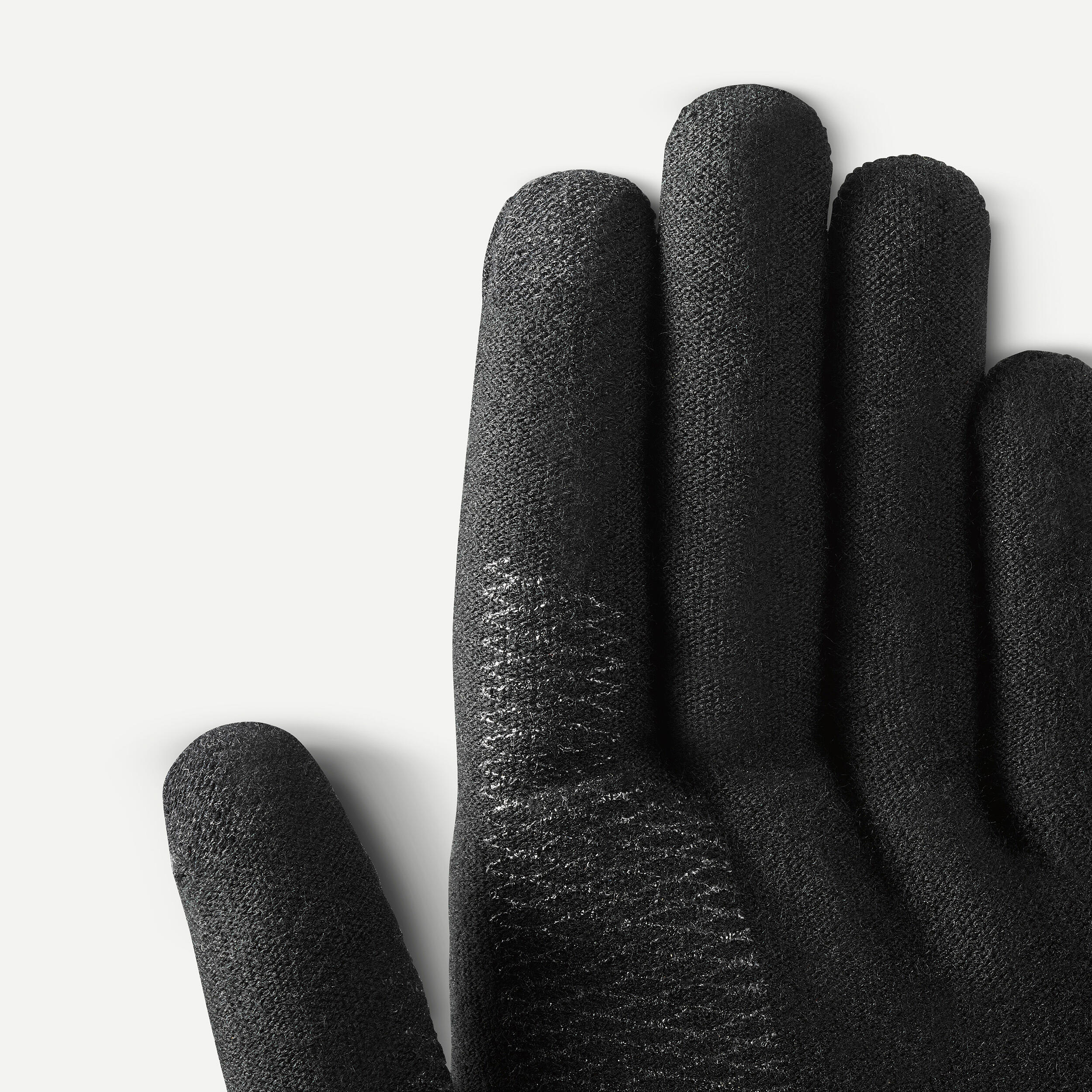 Sous-gants de randonnée sans coutures – MT 500 noir - FORCLAZ