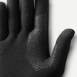 Sous-gants sans couture de trekking montagne - MT500 noir - adulte