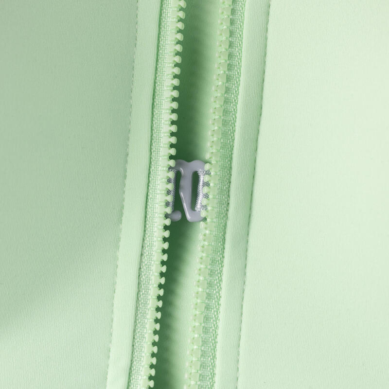 Women's Long Zip Sports Bra 920 - Light Green