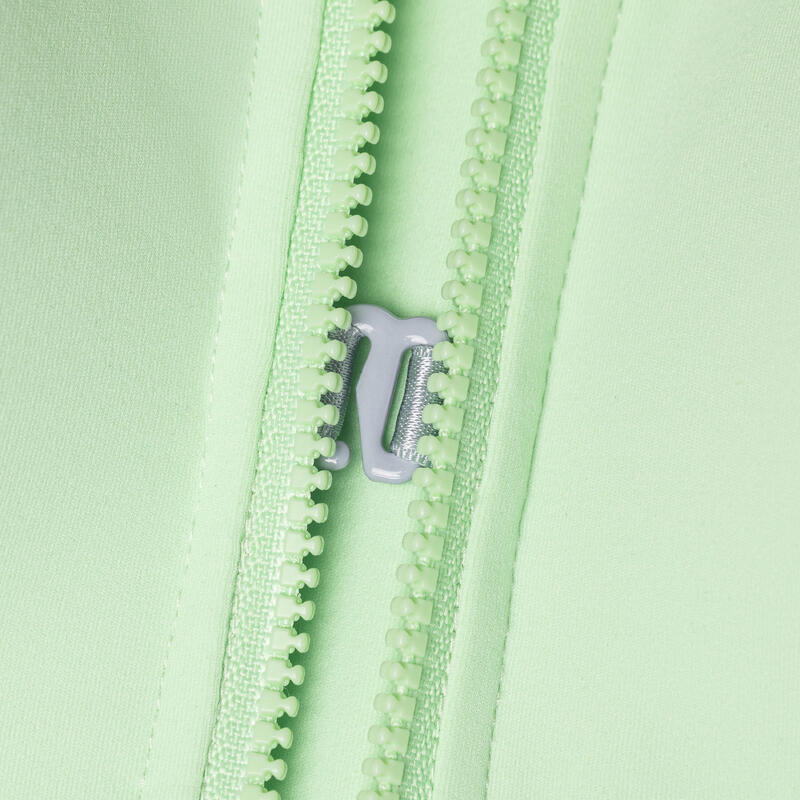 Women's Long Zip Sports Bra 920 - Light Green