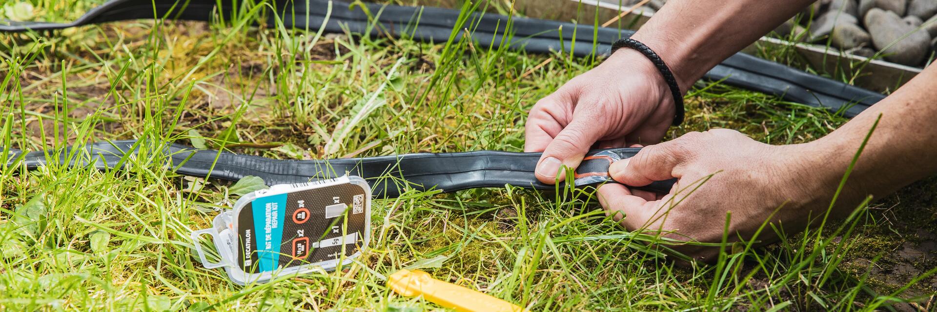 Comment réparer un pneu de vélo crevé