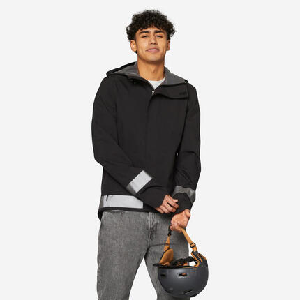 VESTE PLUIE VELO VILLE VISIBILITE NUIT 540 HOMME VERT