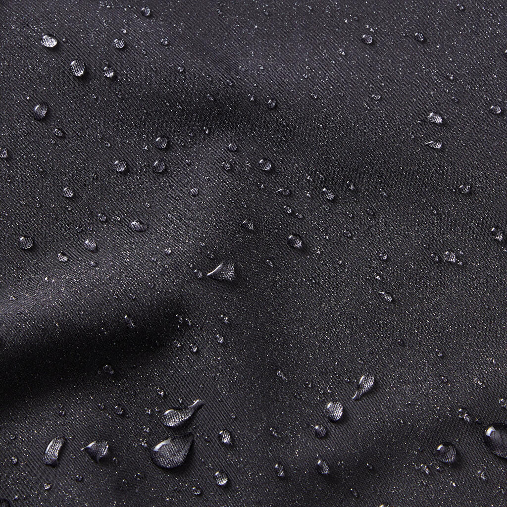 Pánska cyklistická bunda do dažďa 540 viditeľná v tme čierna