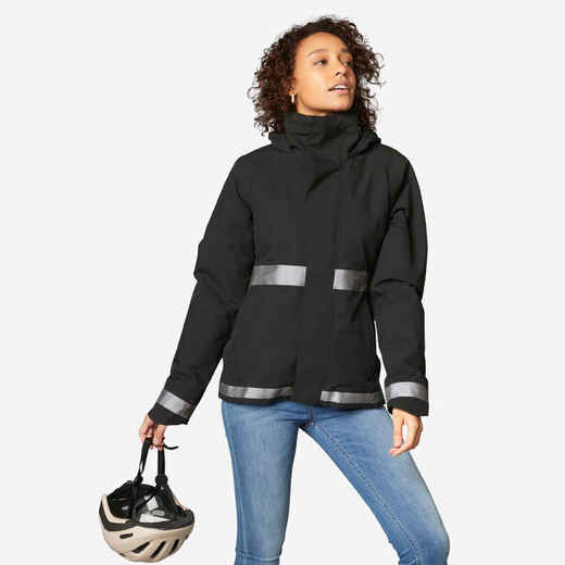 
      Biciklistička jakna za gradsku vožnju Rain 540 ženska crna
  