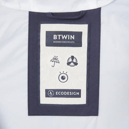 Куртка жіноча 540 для велоспорту водонепроникна темно-синя