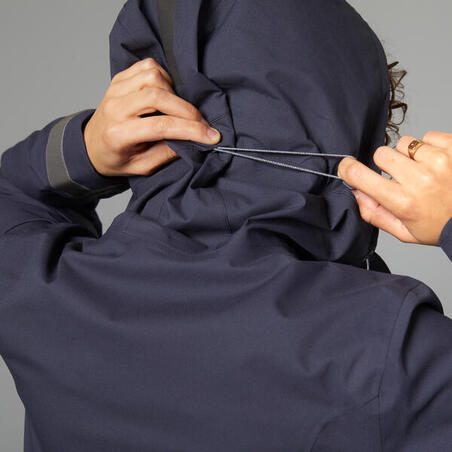 Куртка жіноча 540 для велоспорту водонепроникна темно-синя