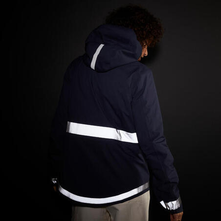 Куртка жіноча 540 для велоспорту водонепроникна темно-синя