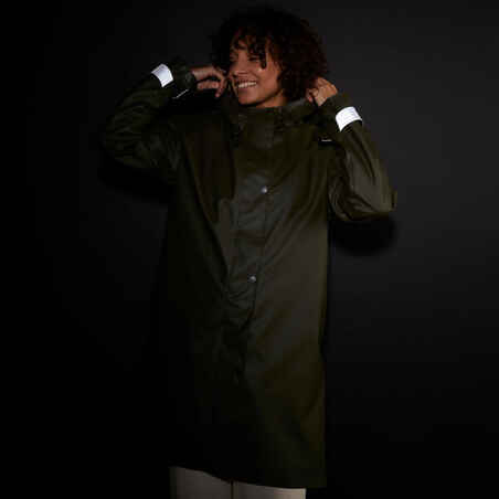 Regen Parka City 940 wasserdicht Nachtsichtbarkeit khaki 