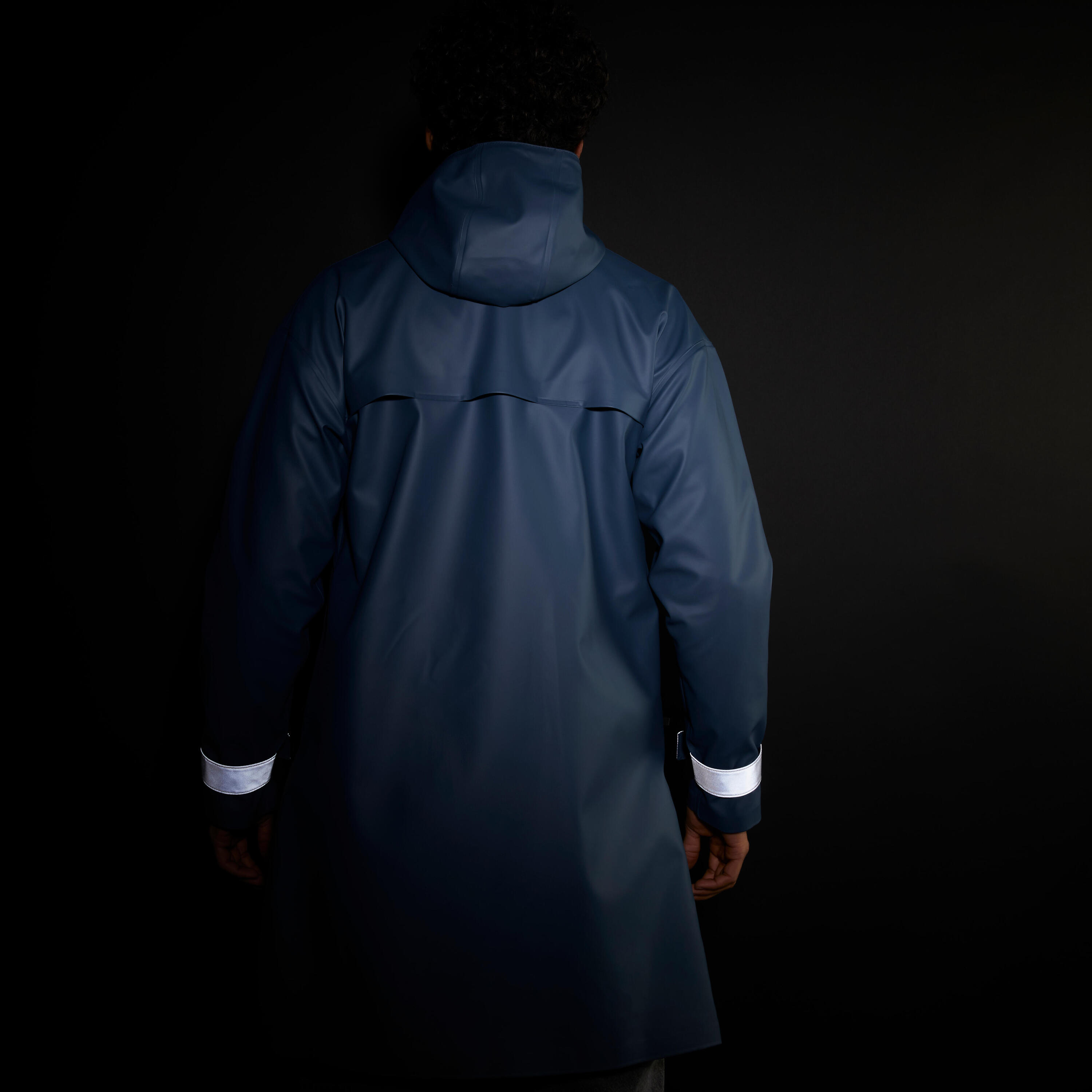 Unisex Waterproof City Cycling Parka - Blue 3/32