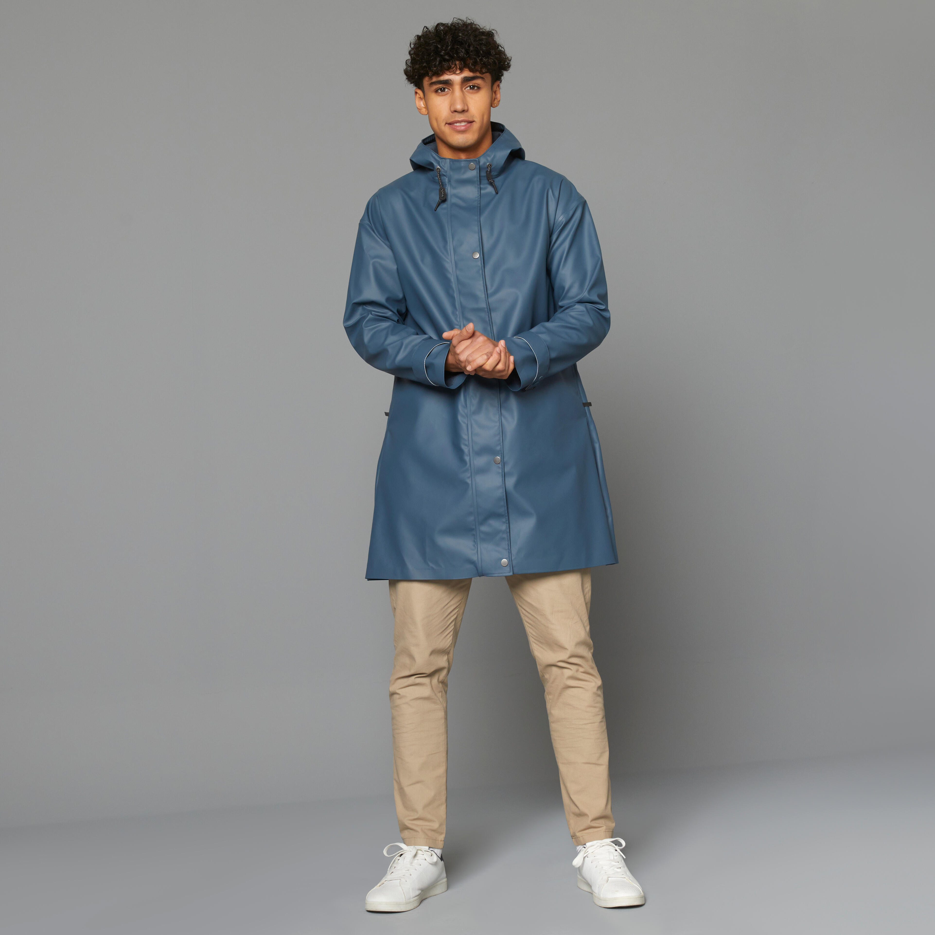 Unisex Waterproof City Cycling Parka - Blue