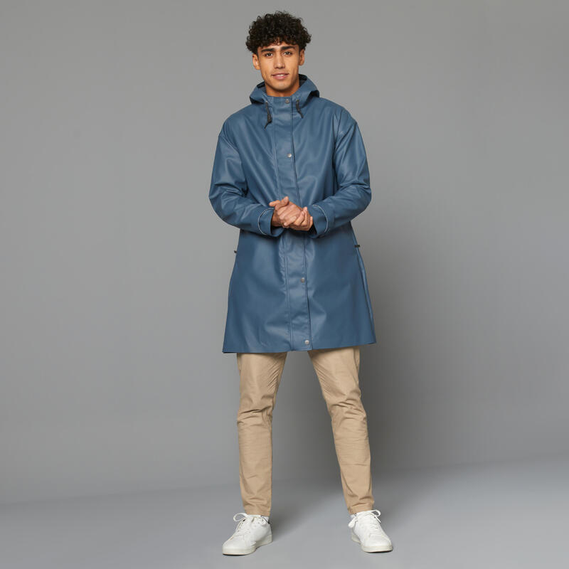 PARKA IMPERMEABLE VELO VILLE UNISEXE - BLEU