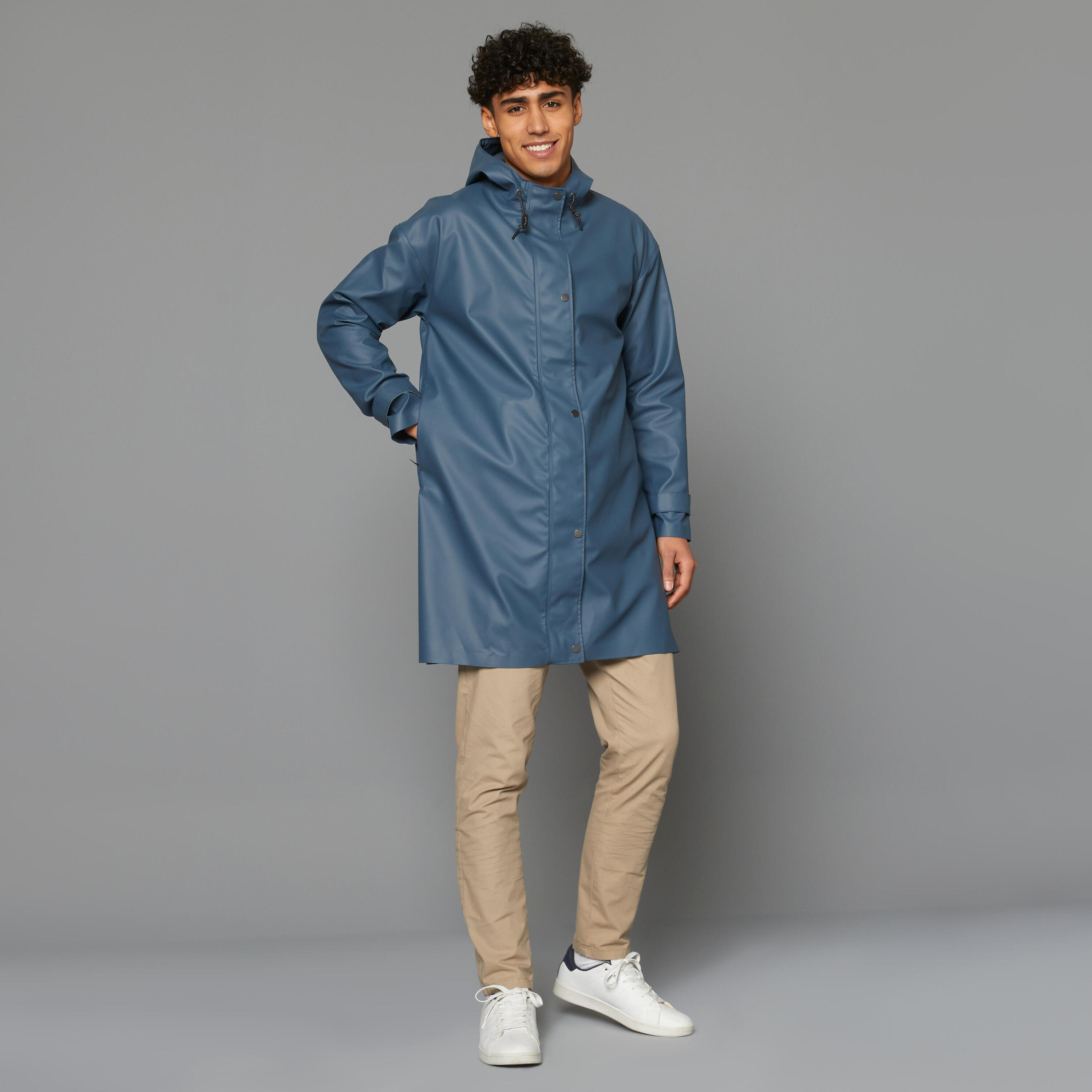 Unisex Waterproof City Cycling Parka - Blue 8/32