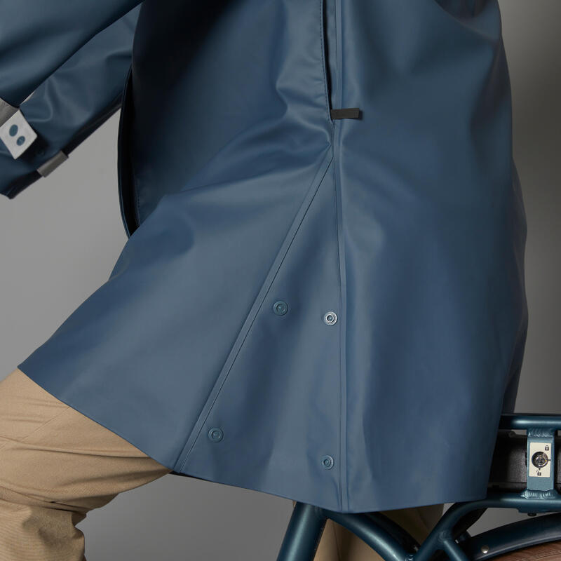 PARKA IMPERMEABLE VELO VILLE UNISEXE - BLEU