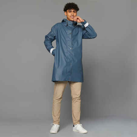 Unisex Waterproof City Cycling Parka - Blue