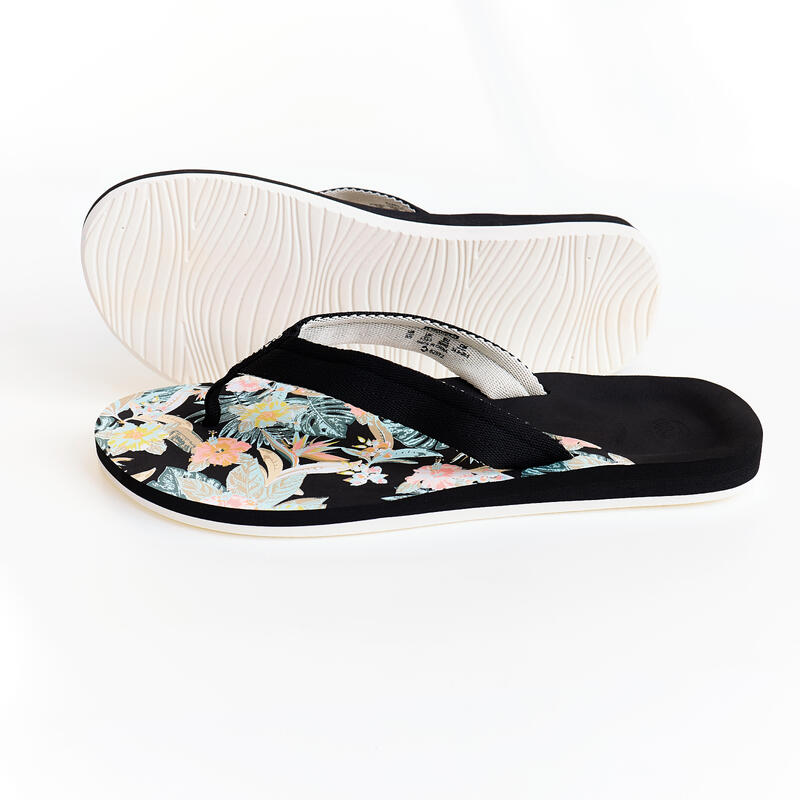 Women's surfing flip-flops 520 Flower Bk