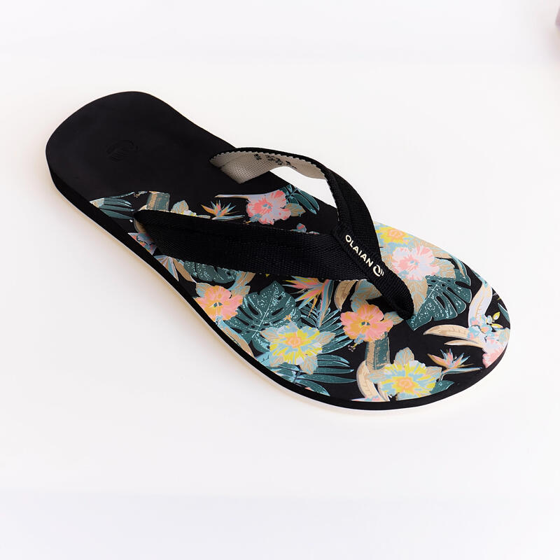 Women's surfing flip-flops 520 Flower Bk