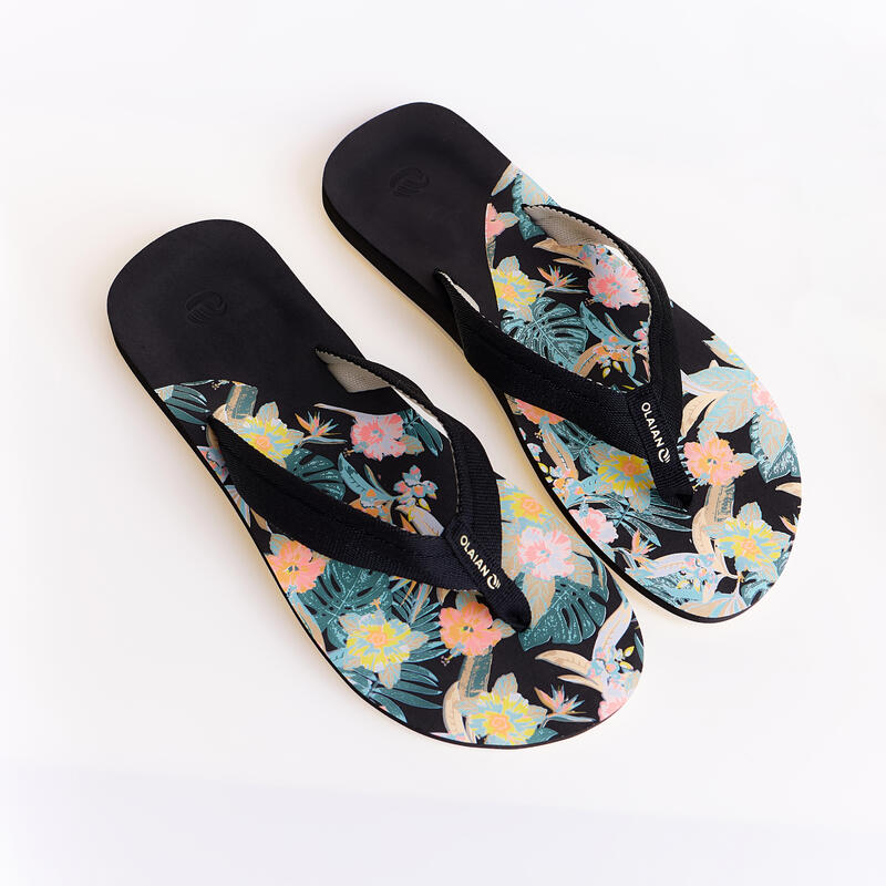 Women's surfing flip-flops 520 Flower Bk