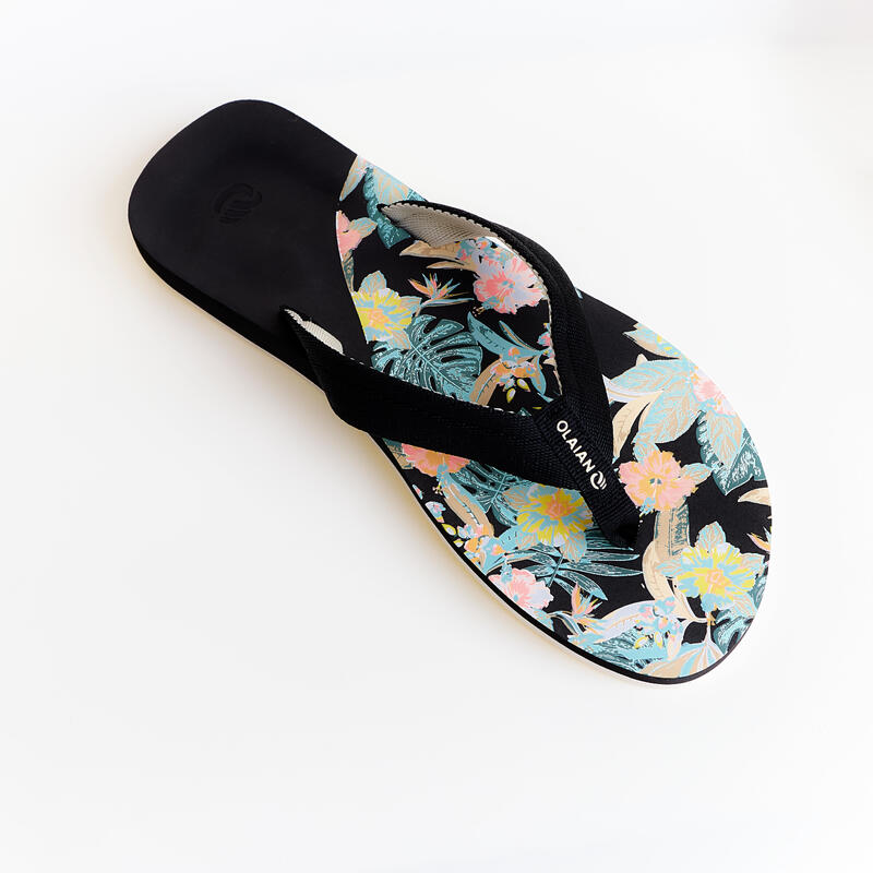 Women's surfing flip-flops 520 Flower Bk