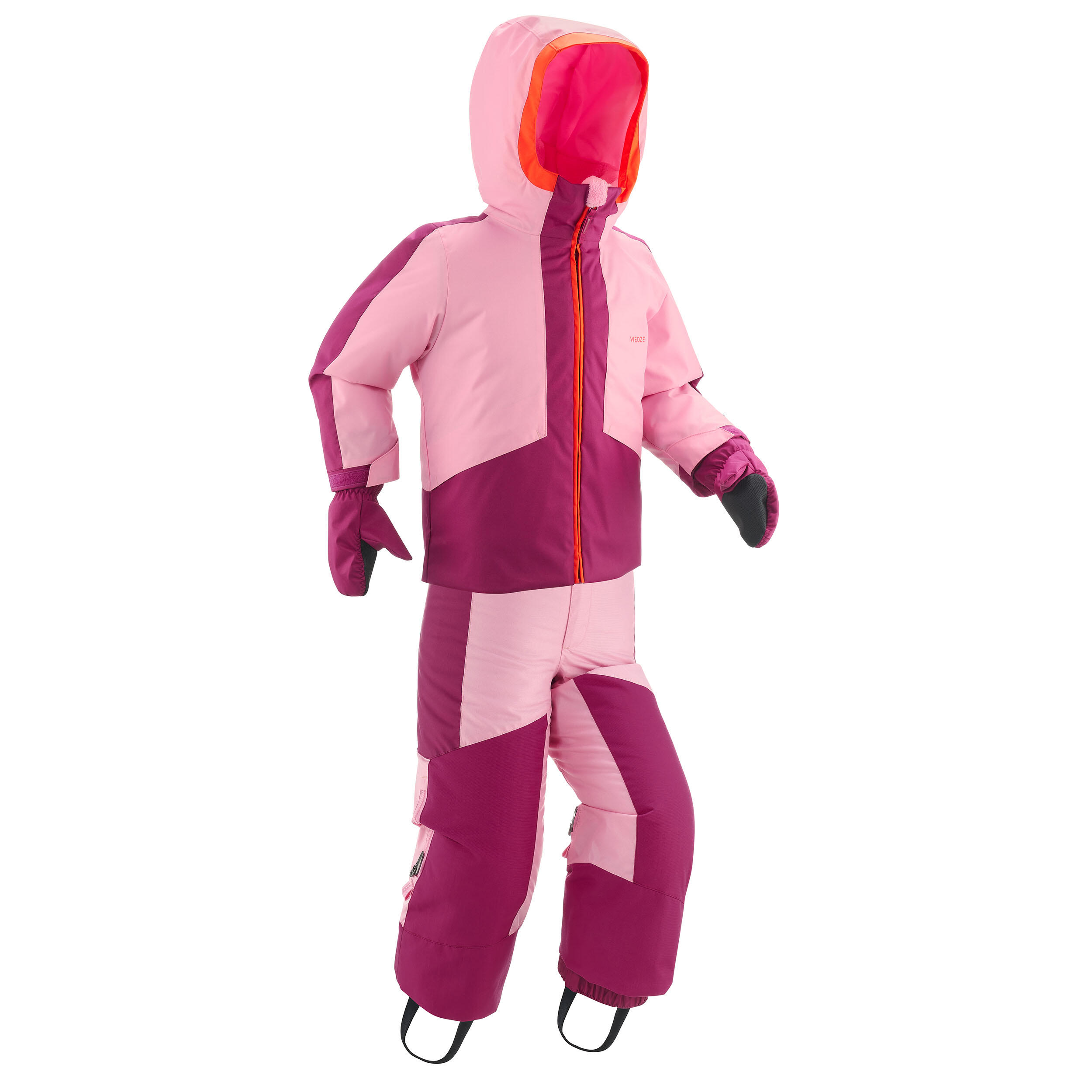 Costum schi 580 Călduros și impermeabil Roz Copii 