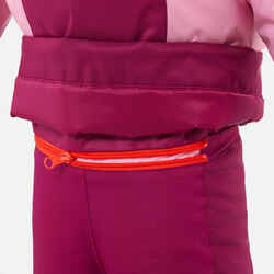 Kids’ Warm and Waterproof Ski Suit 580 - Pink