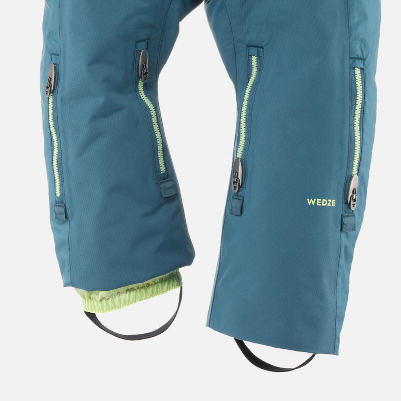 COMBINAISON SKI BÉBÉ CHAUDE ET IMPERMÉABLE 900 WARM PNF LUGIKLIP - TURQUOISE