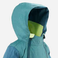 WARM AND WATERPROOF BABY SKI SUIT 900 WARM PNF LUGIKLIP - TURQUOISE