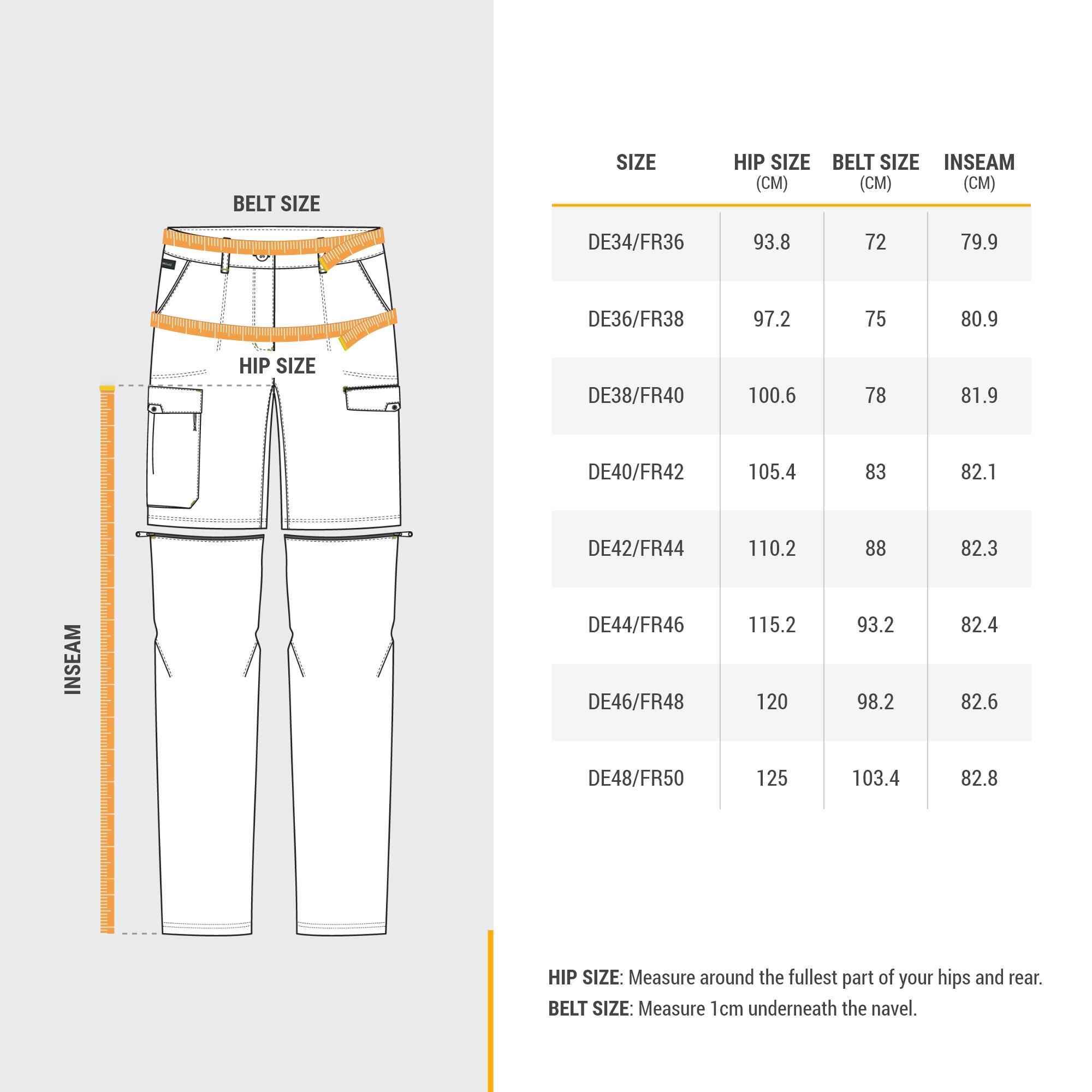 Zip-Off-Hose Damen Backpacking - Travel 100 jeansblau 3/10