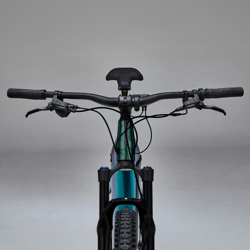 Bicicleta eléctrica de montaña 29" Rockrider E-EXPL 700 Verde Botella