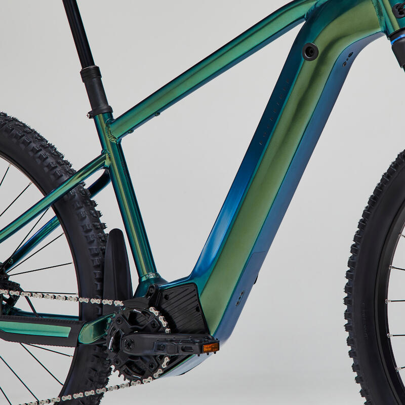 Bicicleta eléctrica de montaña 29" Rockrider E-EXPL 700 Verde Botella