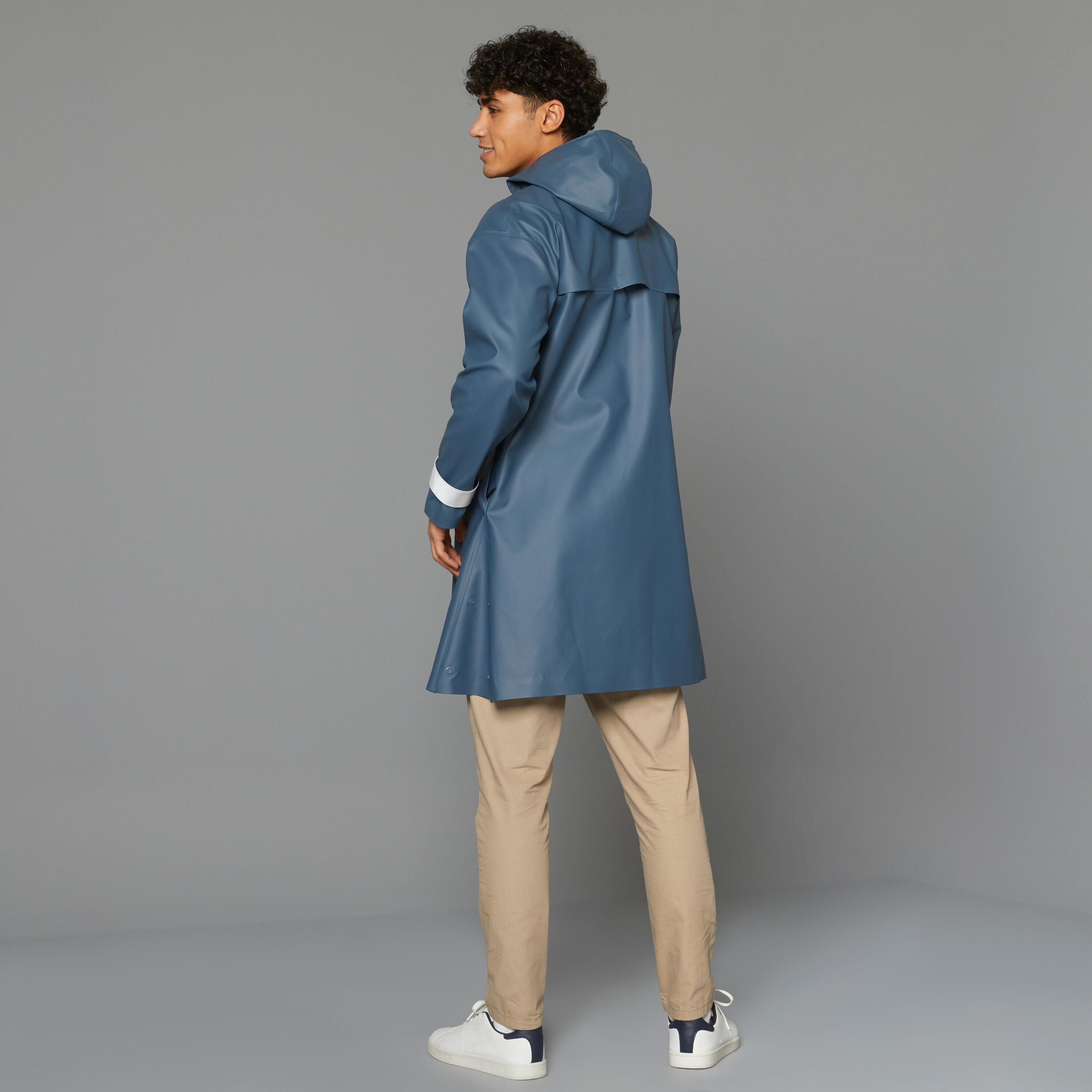 Waterproof City Cycling Parka - Blue 22/30
