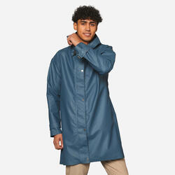 Parka imperméable vélo ville unisexe - bleu