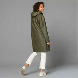 Unisex City Cycling Reflective Waterproof Parka 940 - Khaki