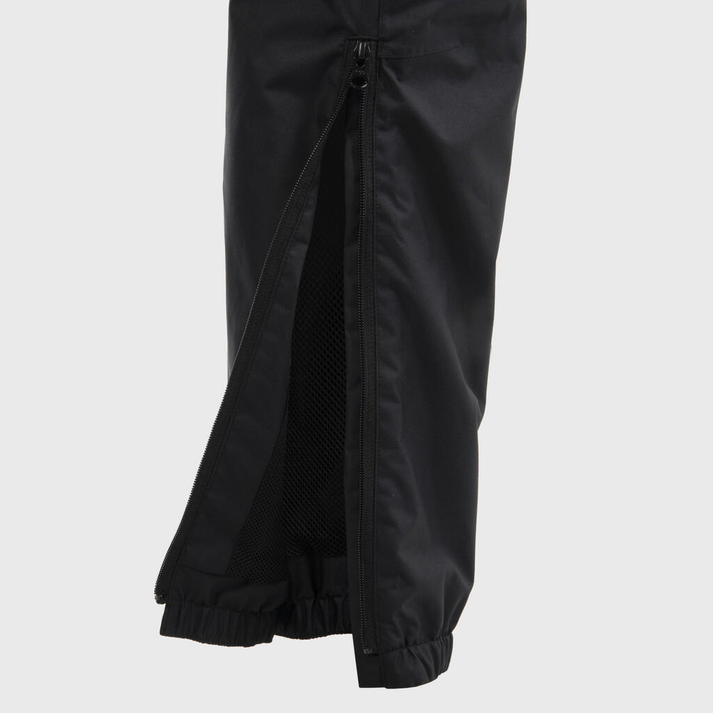 Bērnu ūdensnecaurlaidīgas regbija bikses “R500”, melnas