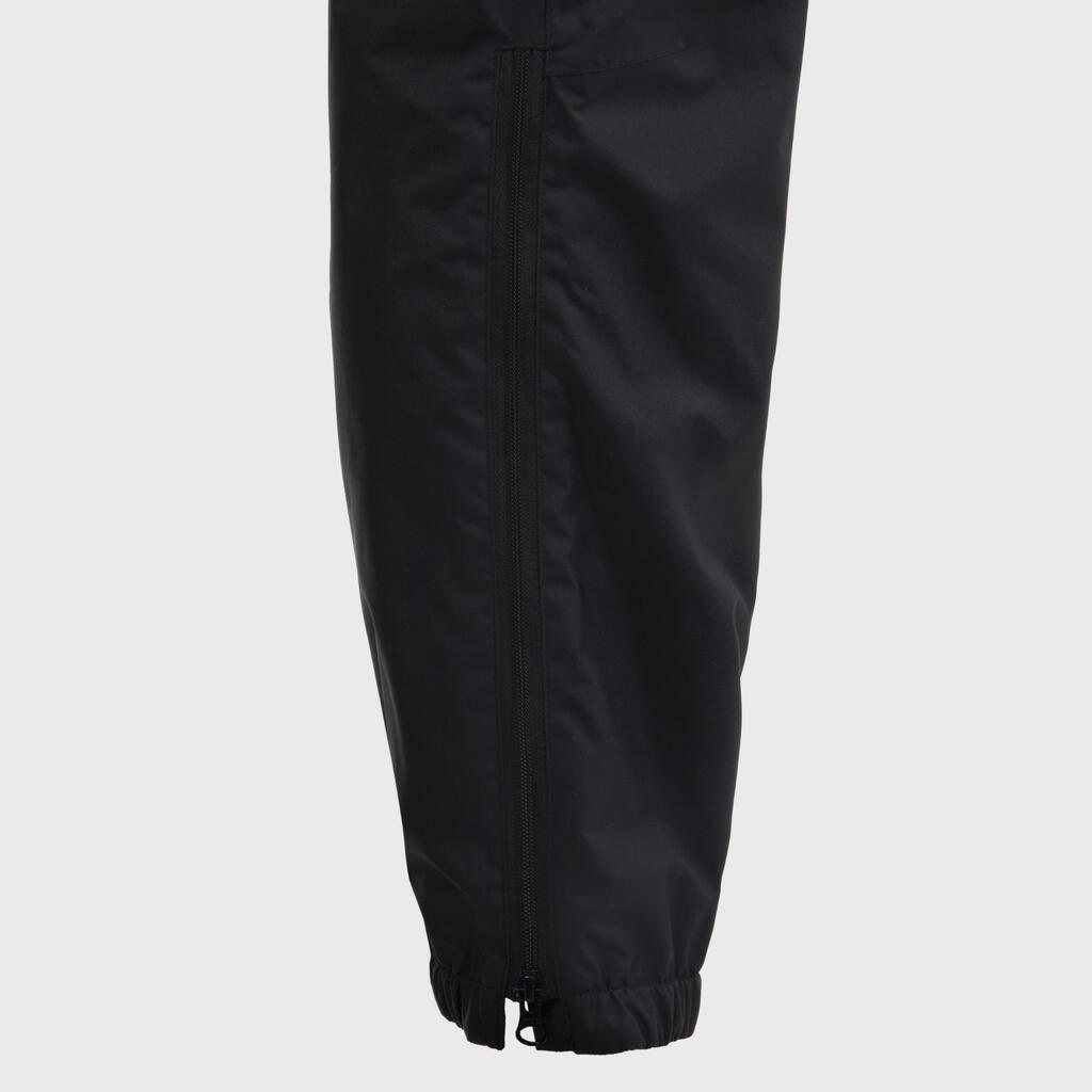 Bērnu ūdensnecaurlaidīgas regbija bikses “R500”, melnas