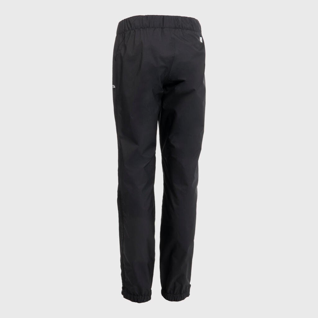 Detské nepremokavé nohavice Smockpant R500 na ragby čierne