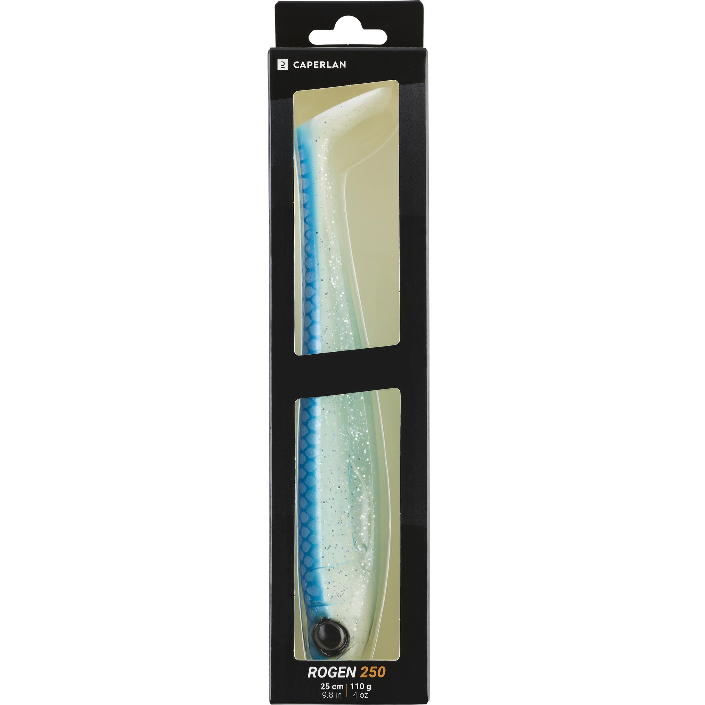 Leurre souple brochet shad rogen 250 bleu x1 6/8