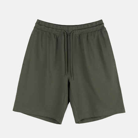 Men's Fitness Shorts 500 Essentials - Grey Khaki