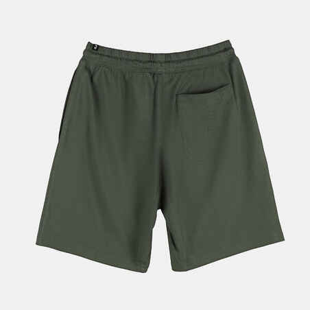 Men's Fitness Shorts 500 Essentials - Grey Khaki