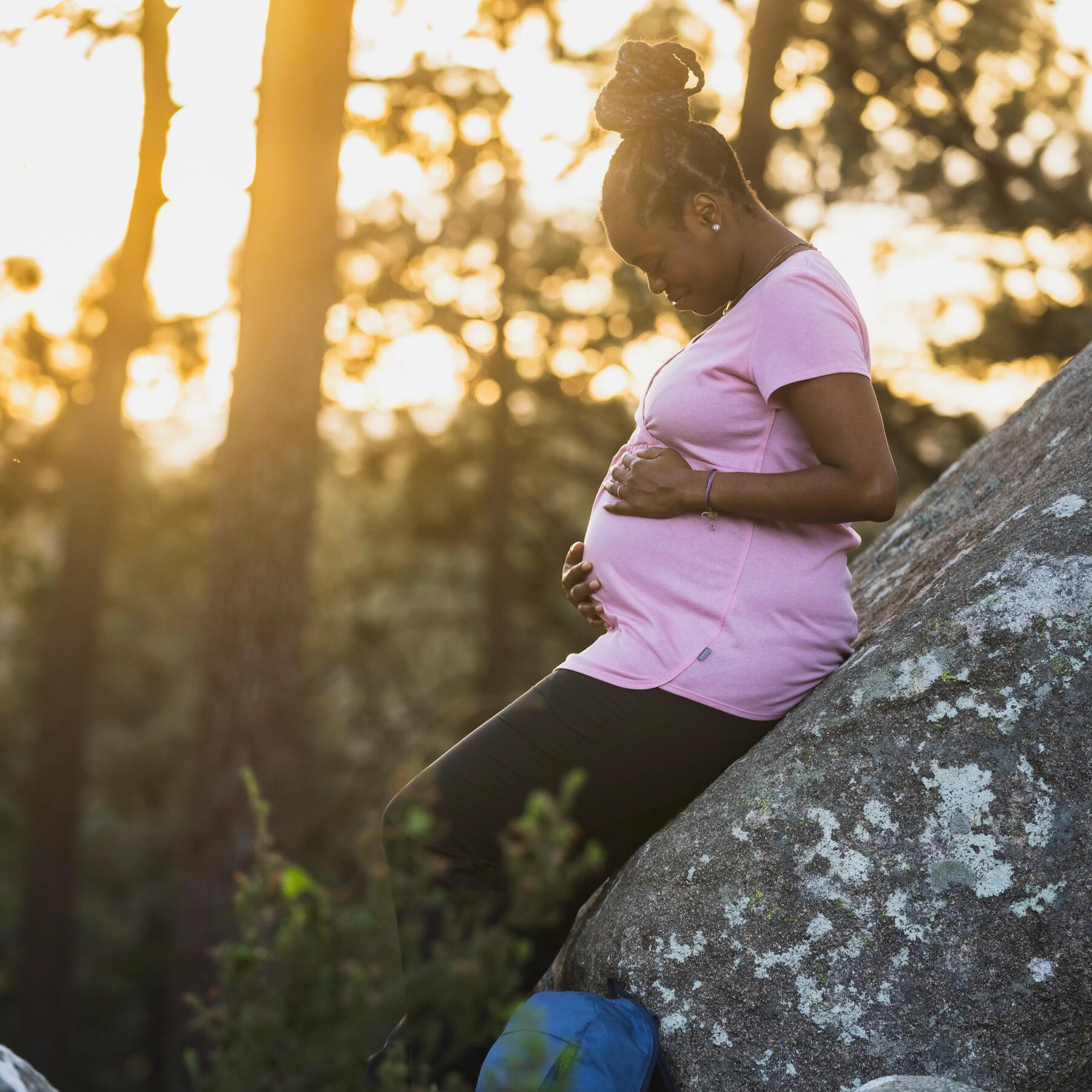 randonnée enceinte t-shirt grossesse