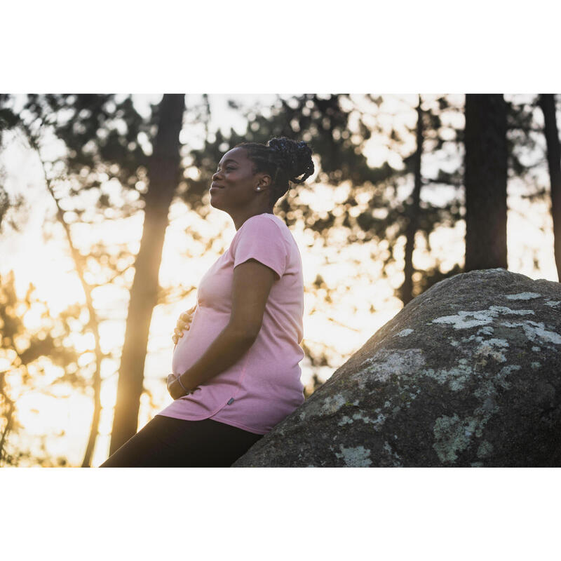 T-shirt trekking donna PRE-MAMAN e ALLATTAMENTO rosa