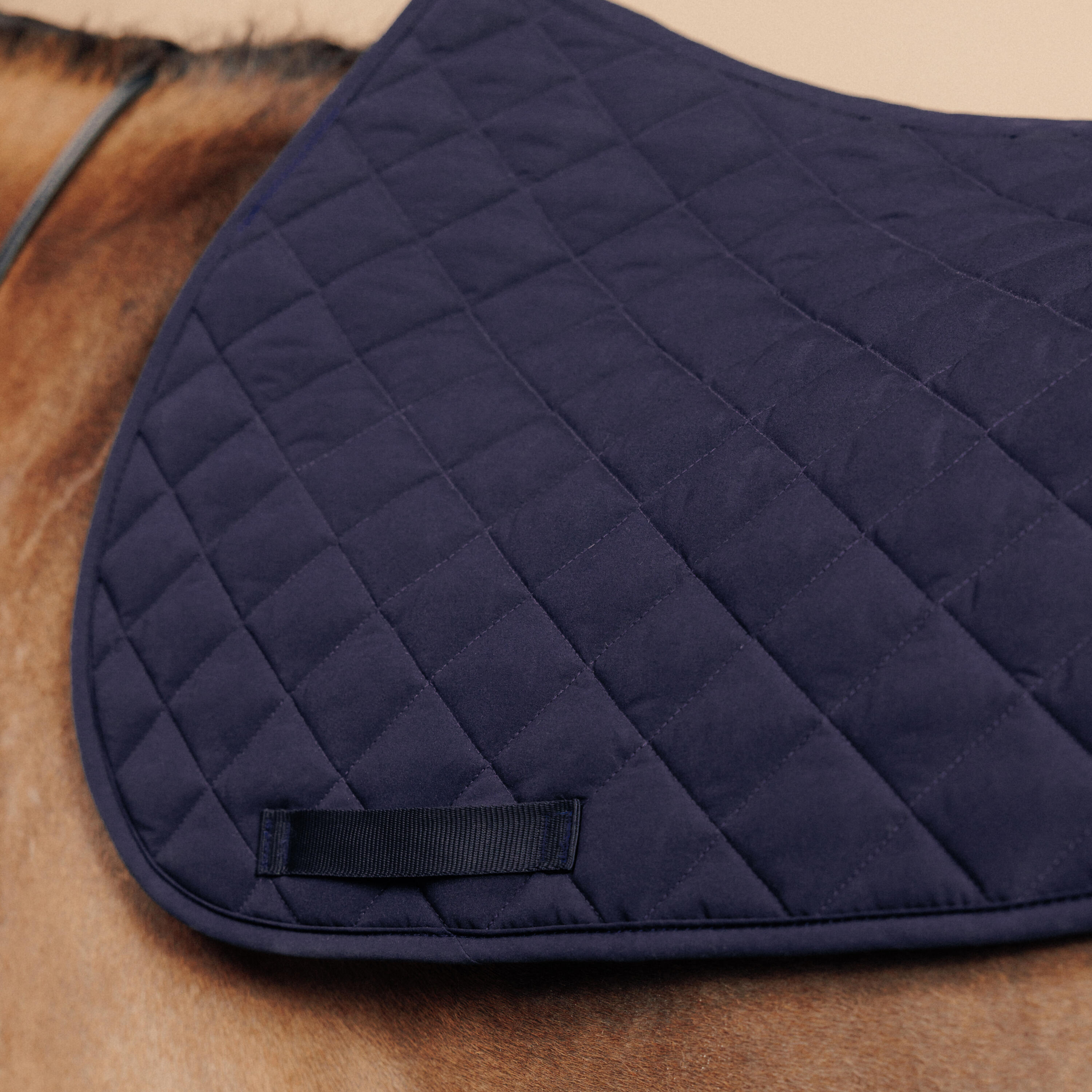 Horse Saddle Cloth - 100 Blue - Asphalt blue, Asphalt blue - Fouganza ...